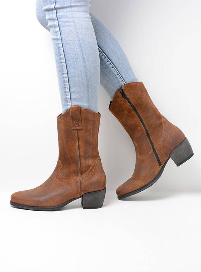 Wolky Dames schoenen 0287645 Caprock Suede cognac - Foto 7