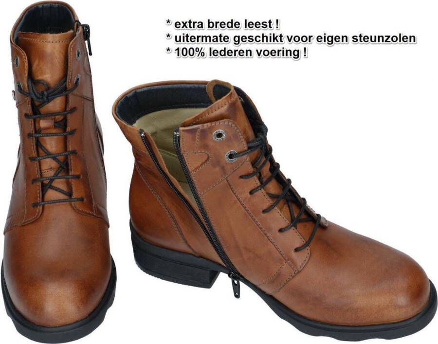 Wolky Laarzen Center XW cognac leder