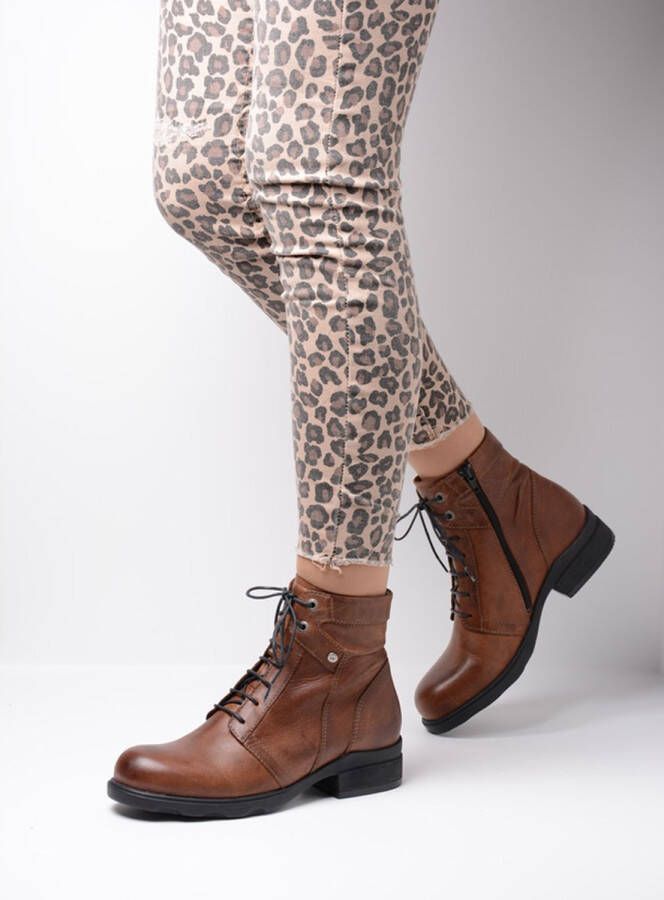 Wolky Laarzen Center XW cognac leder