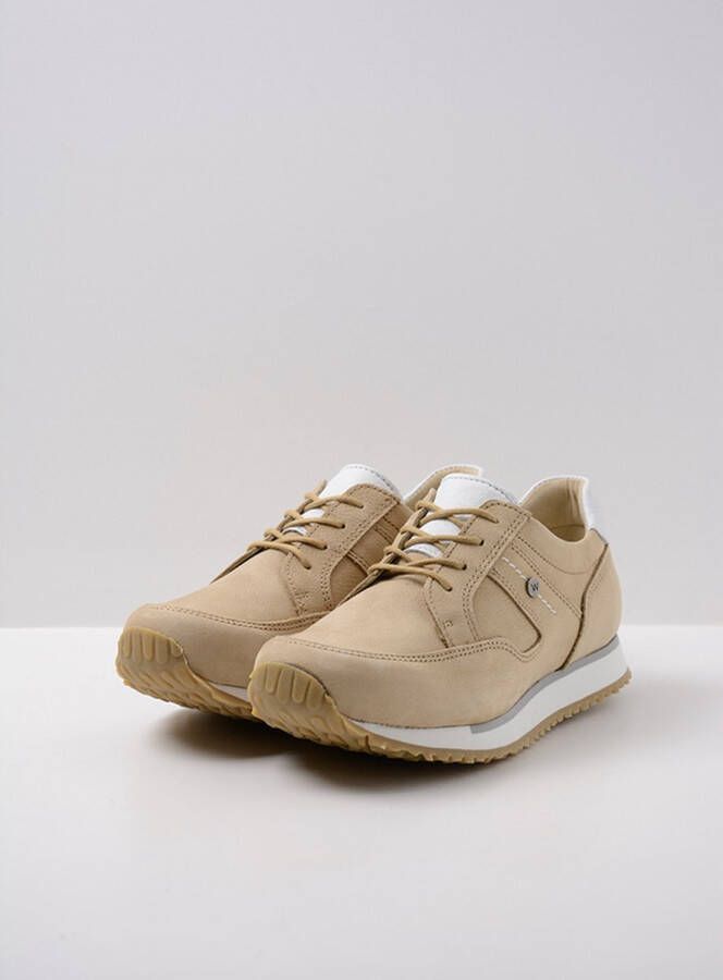 Wolky Lage veterschoenen e-Walk beige nubuck