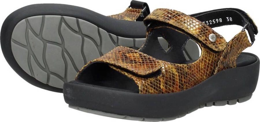 Wolky Rio Sandalen Plat geel