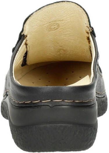 Wolky Roll Slide Dichte Teen zwart