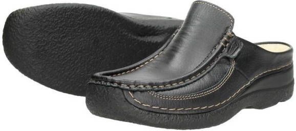 Wolky Roll Slide Dichte Teen zwart