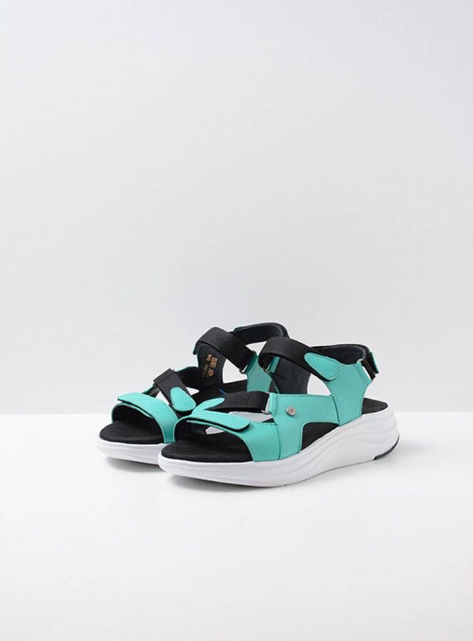 Wolky Sandalen Cirro turquoise leer