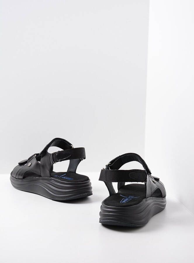 Wolky Sandalen Cirro zwart leer