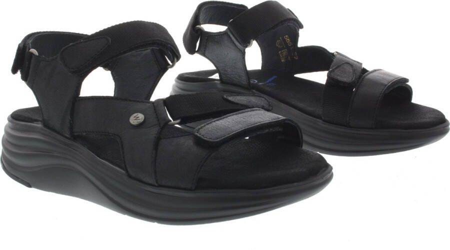 Wolky Sandalen Cirro zwart leer