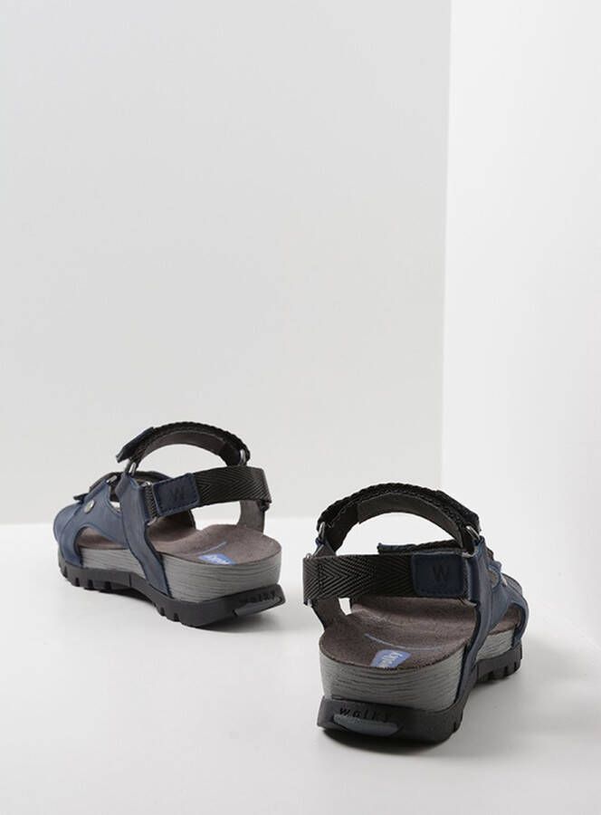 Wolky Sandalen Cradle blauw leer