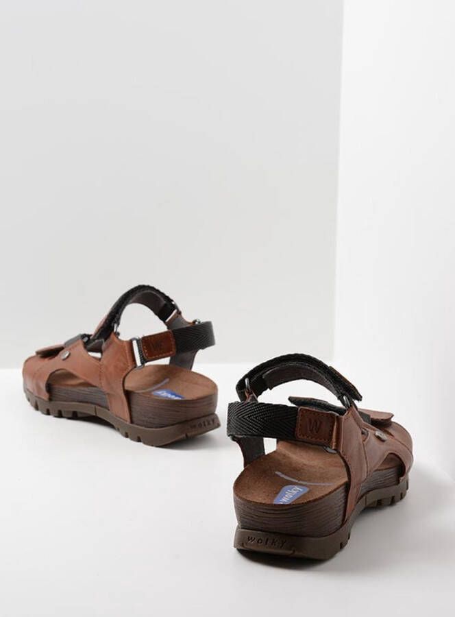 Wolky Sandalen Cradle cognac leer