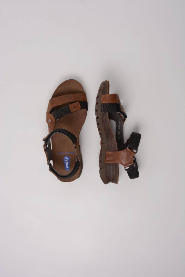 Wolky Sandalen Cradle cognac leer