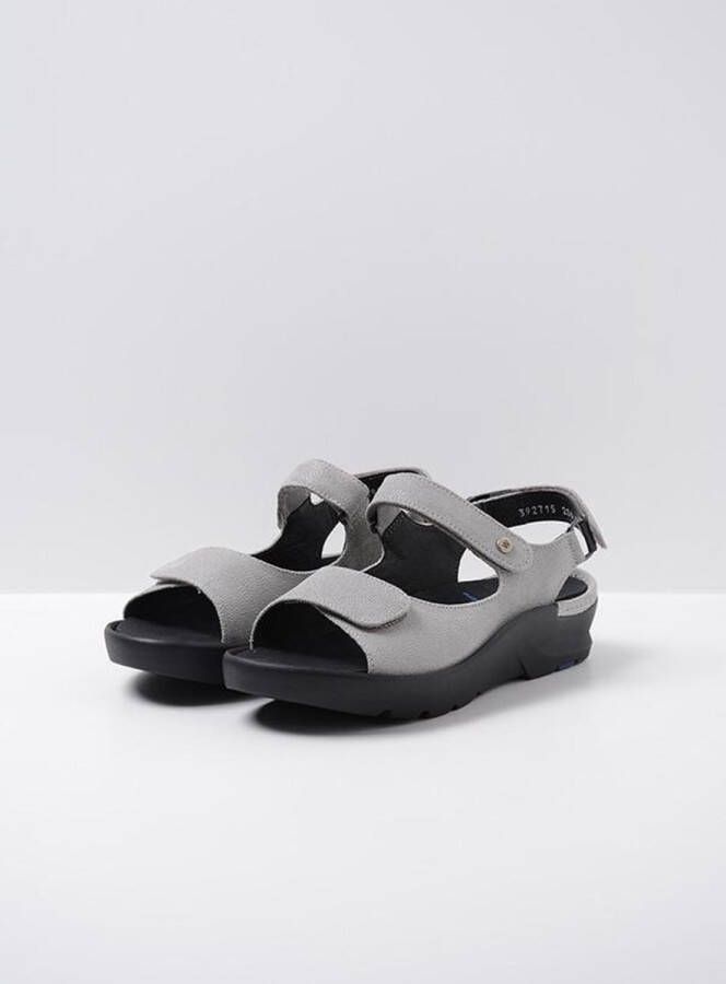 Wolky Sandalen Delft lichtgrijs nubuck