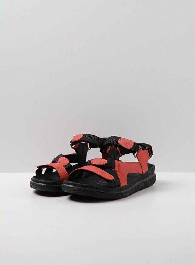 Wolky Sandalen Energy Lady rood gevet leer - Foto 4