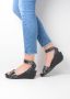 Wolky Sandalen Era antraciet crocolook lakleer - Thumbnail 7