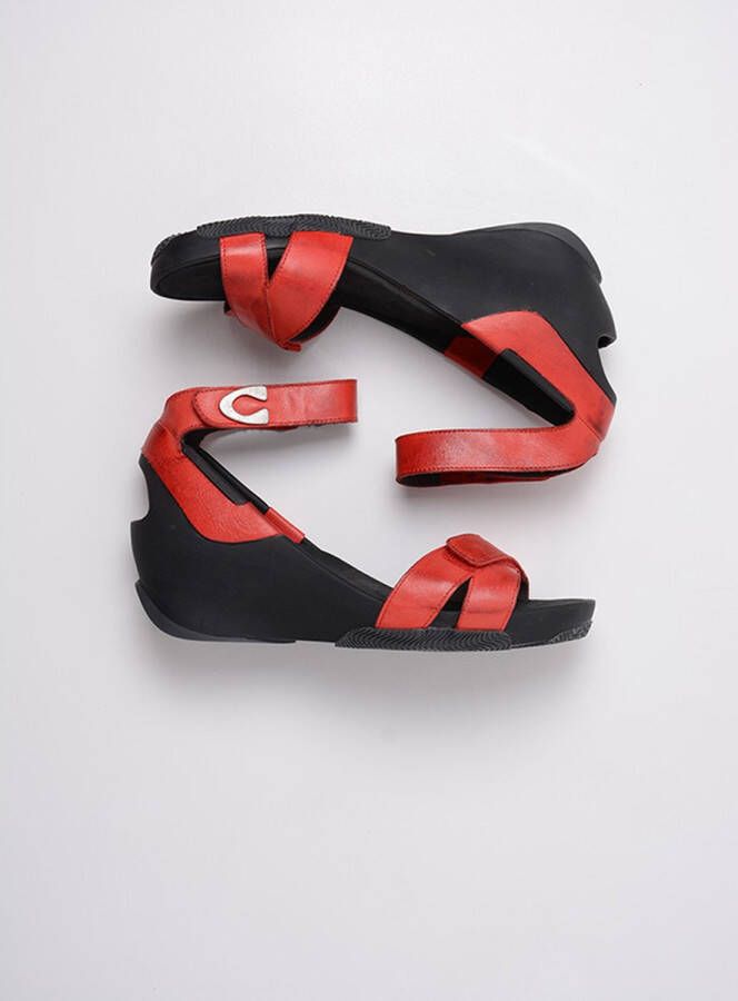 Wolky Sandalen Era rood leer