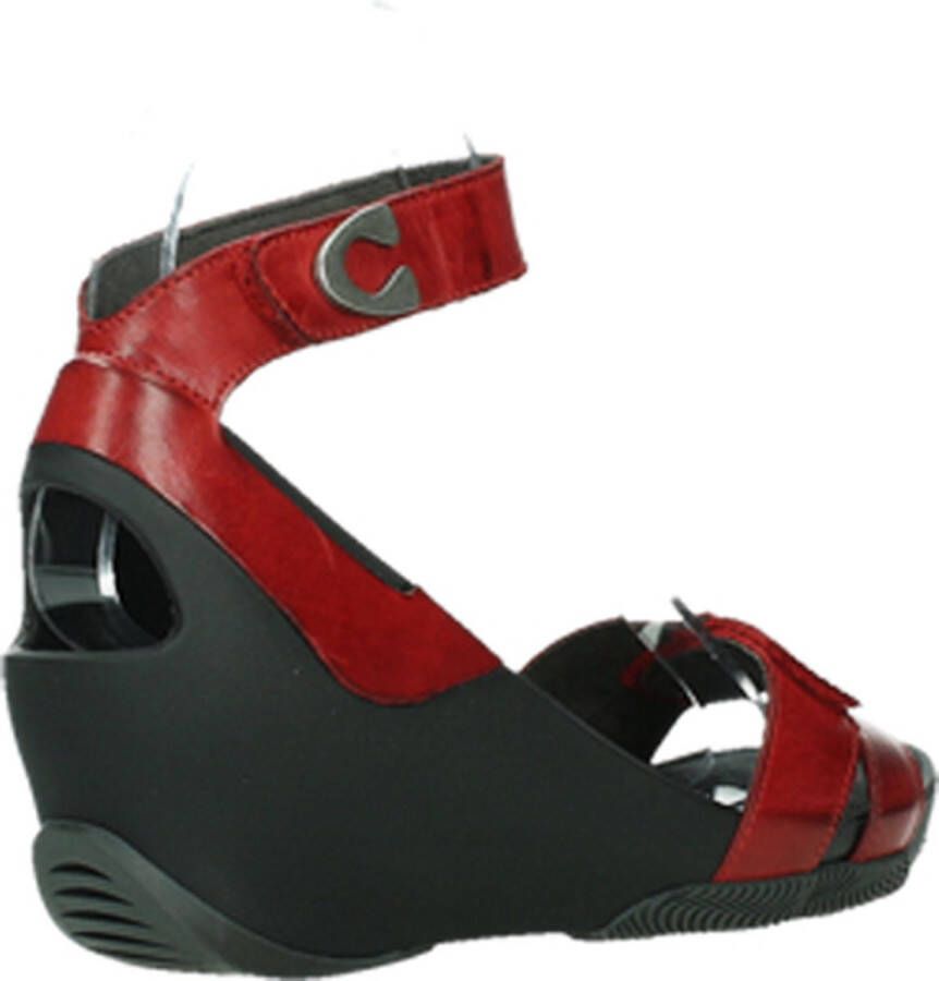 Wolky Sandalen Era rood leer