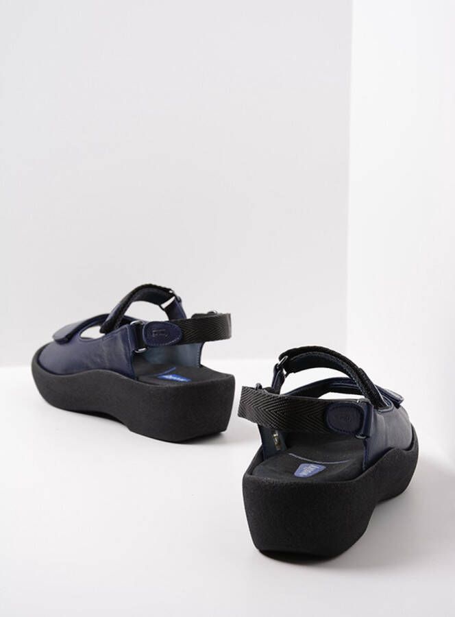 Wolky Sandalen Jewel blauw leer