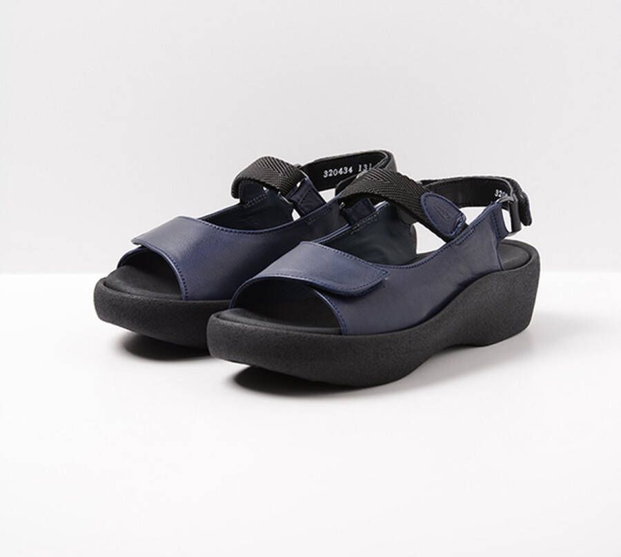 Wolky Sandalen Jewel blauw leer