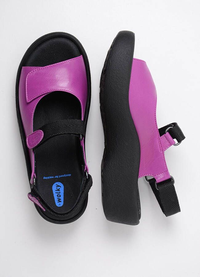 Wolky Sandalen Jewel fuchsia leer