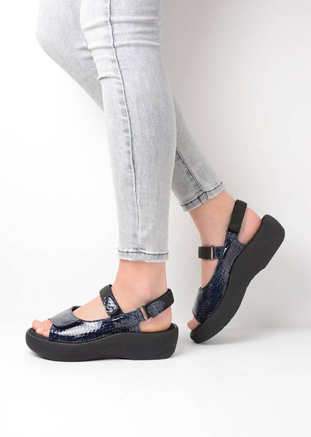 Wolky Sandalen Jewel jeans leer