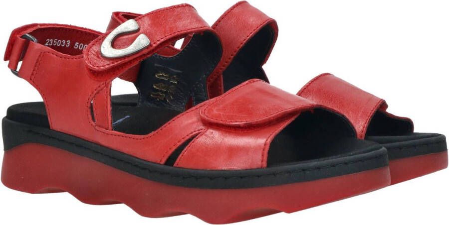 Wolky Sandalen Medusa rood leer