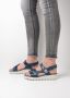 Wolky Dames Sandaal Mile 0152550-800 Jeansblauw - Thumbnail 13