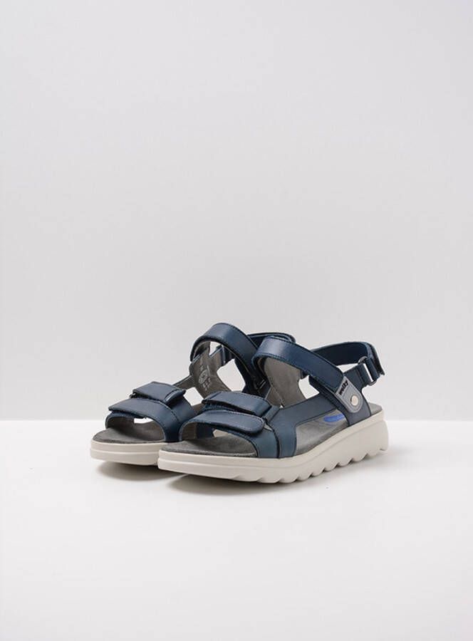 Wolky Sandalen Mile blauw leer