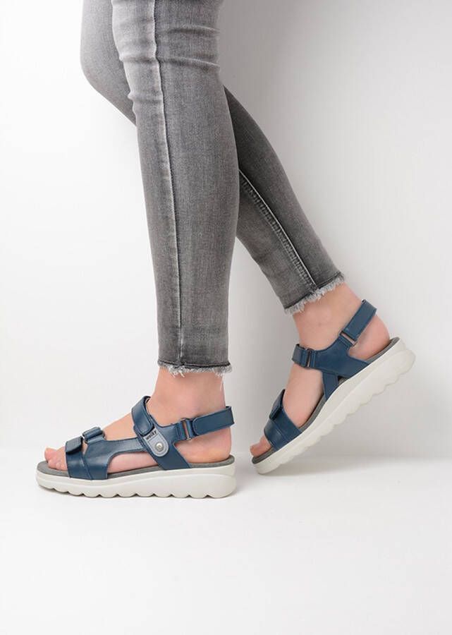 Wolky Sandalen Mile blauw leer
