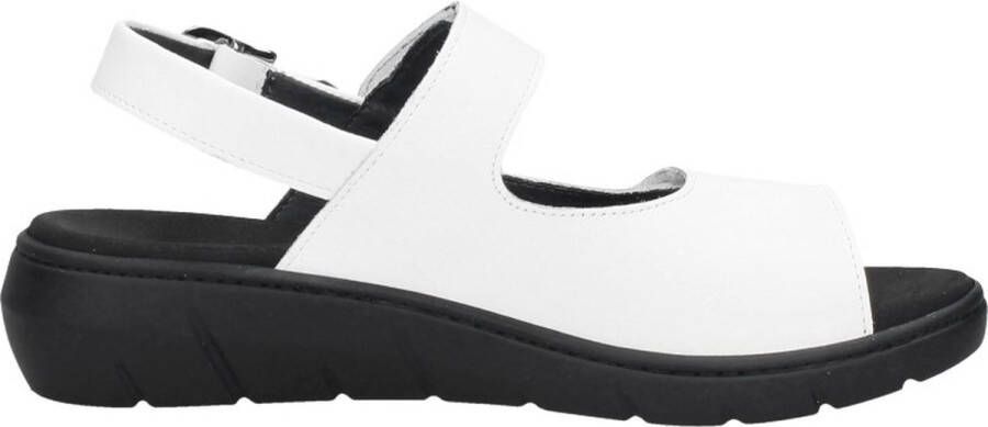 Wolky Sandalen Plat Sandalen Plat Wit