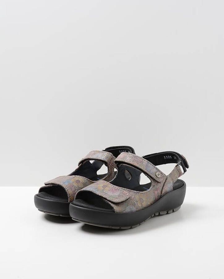 Wolky Dames Sandalen 0332545 150 Rio Flowerpoint Taupe - Foto 5