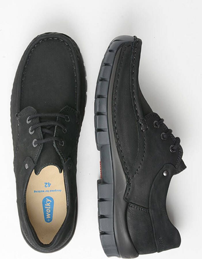 Wolky Shoe > Heren > Comfortschoenen Fly men zwart nubuck