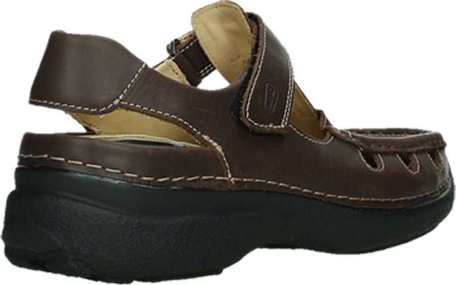 Wolky Shoe > Heren > Comfortschoenen Roll Sandal Men bruin leer