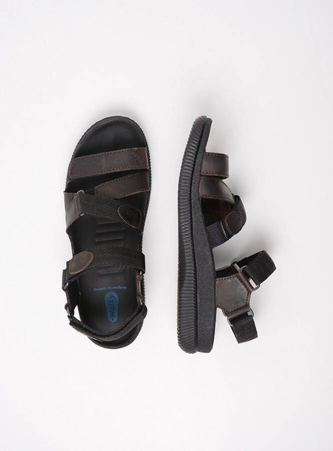 Wolky Shoe > Heren > Sandalen Active Men bruin gevet leer - Foto 9