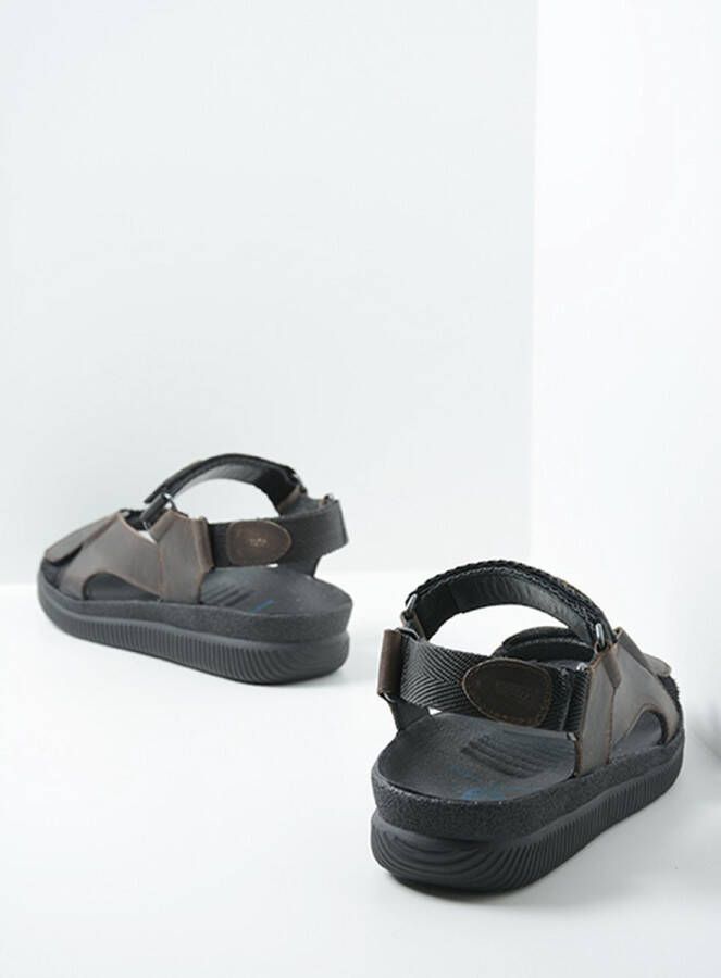 Wolky Shoe > Heren > Sandalen Energy Men bruin gevet leer