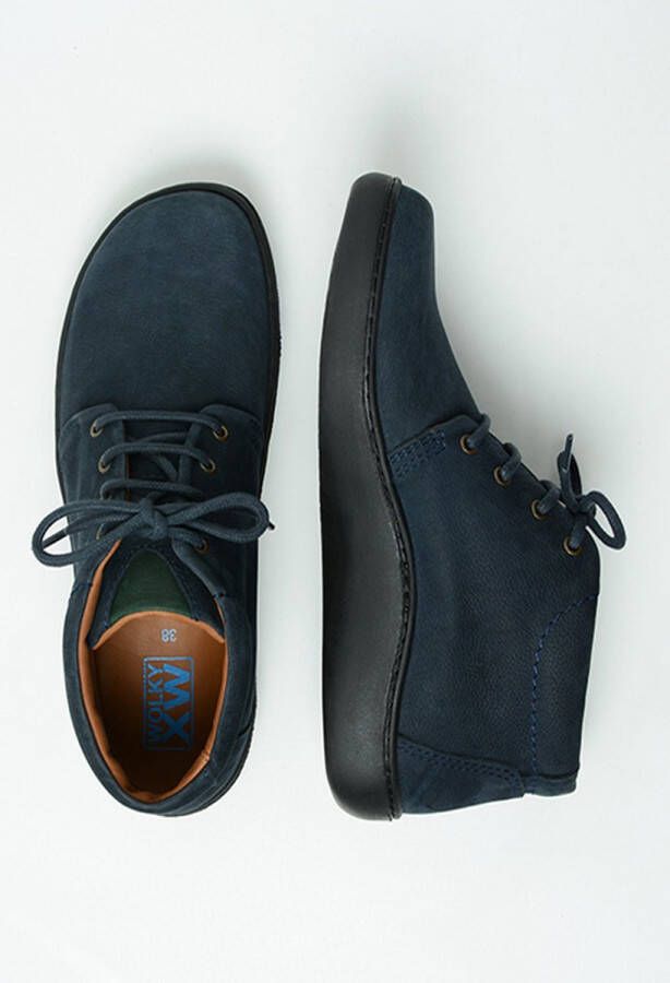 Wolky Shoe > Heren > Veterboots Kansas Men blauw nubuck