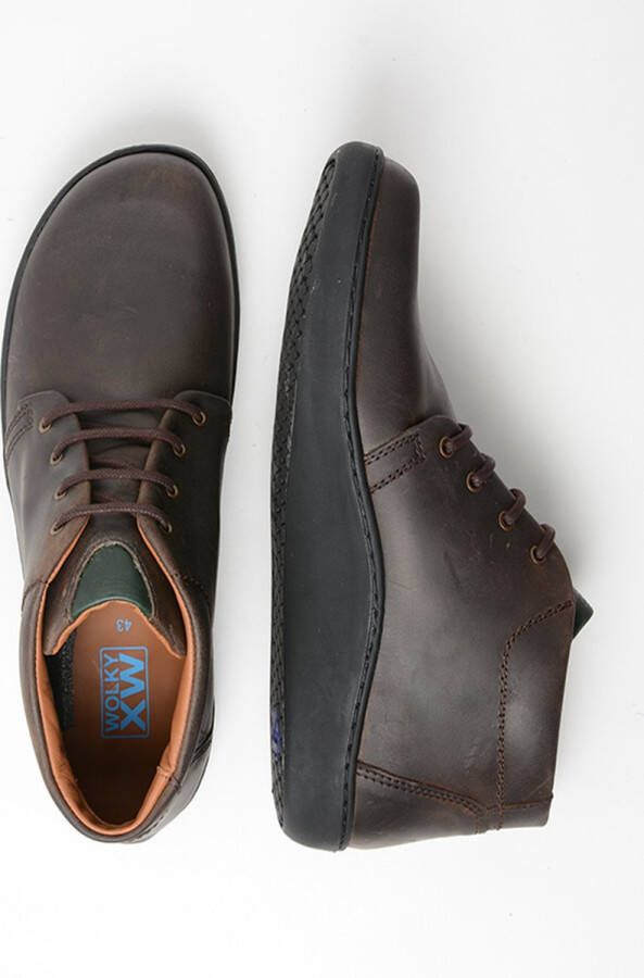 Wolky Shoe > Heren > Veterboots Kansas Men bruin leer