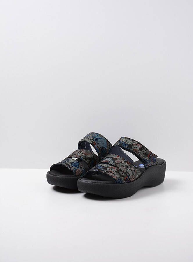 Wolky Slippers Aporia zwart blauw suede - Foto 3