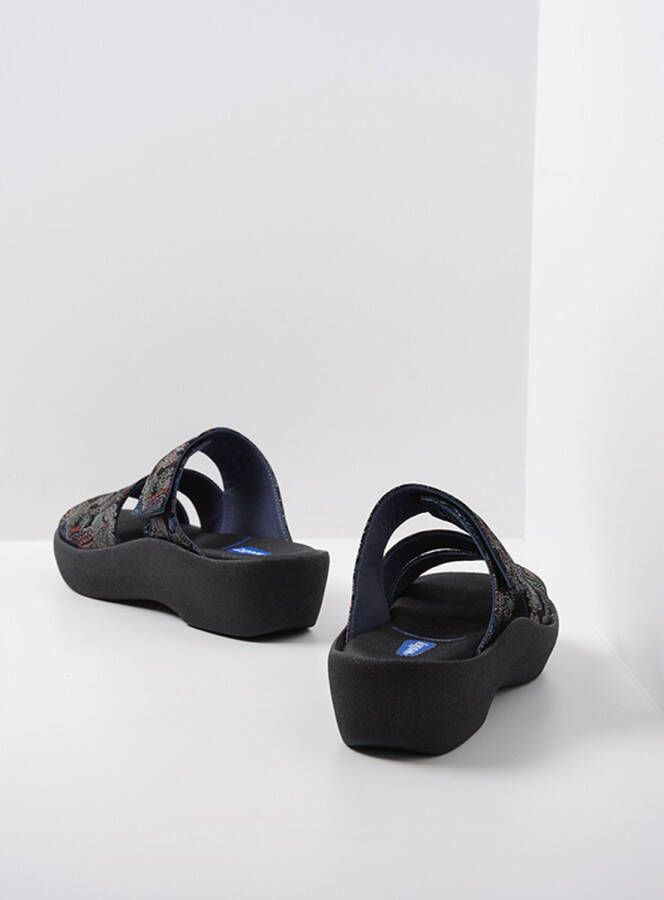 Wolky Slippers Aporia zwart blauw suede - Foto 7