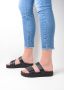 Wolky 0050130 800 Dames Slippers Slides Voorgevormd Voetbed Klittenbandsluiting Blauw - Thumbnail 9