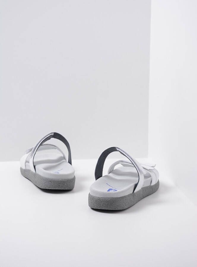 Wolky 0050130 100 Dames Slippers Slides Voorgevormd Voetbed Klittenbandsluiting Wit - Foto 6