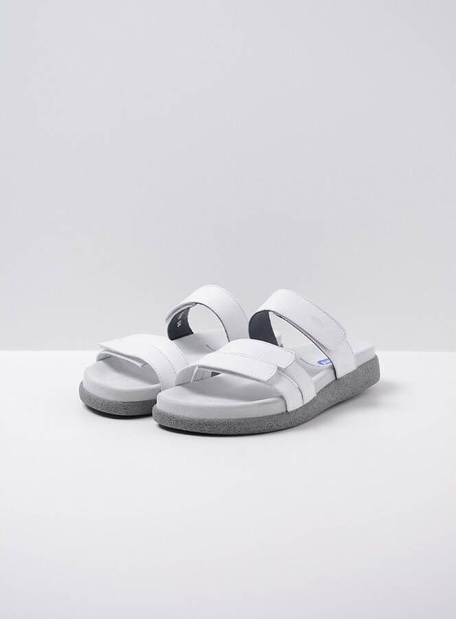 Wolky 0050130 100 Dames Slippers Slides Voorgevormd Voetbed Klittenbandsluiting Wit - Foto 7