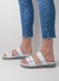 Wolky 0050130 100 Dames Slippers Slides Voorgevormd Voetbed Klittenbandsluiting Wit - Thumbnail 8