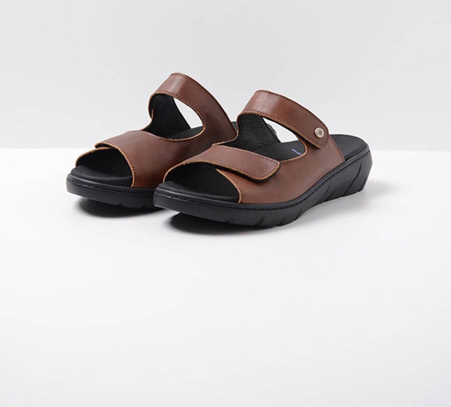 Wolky Slippers Cyprus cognac leer - Foto 2