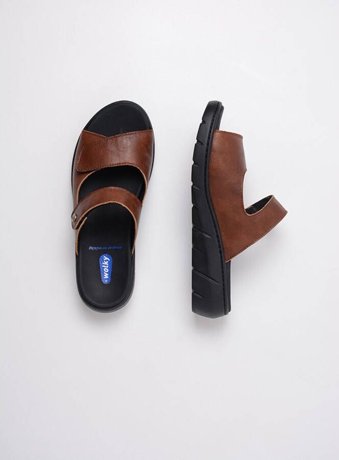 Wolky Slippers Cyprus cognac leer - Foto 7