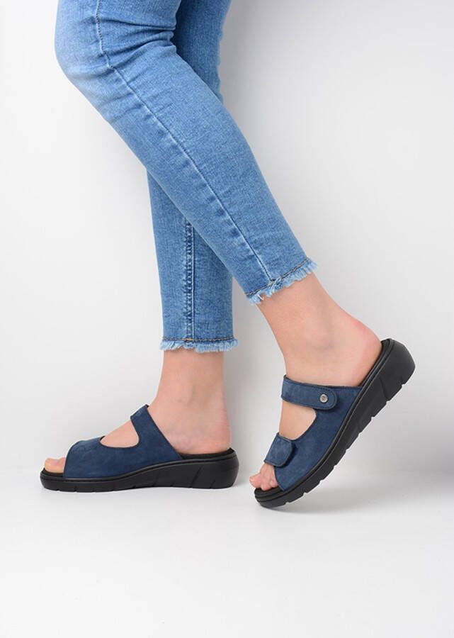 Wolky Slippers Cyprus denim nubuck