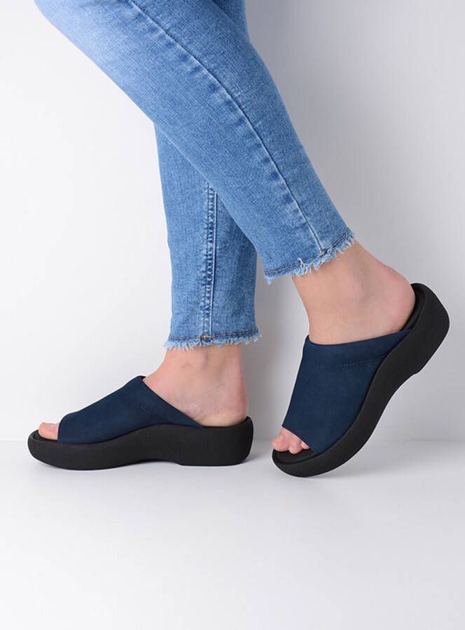 Wolky Slippers Nassau denim nubuck