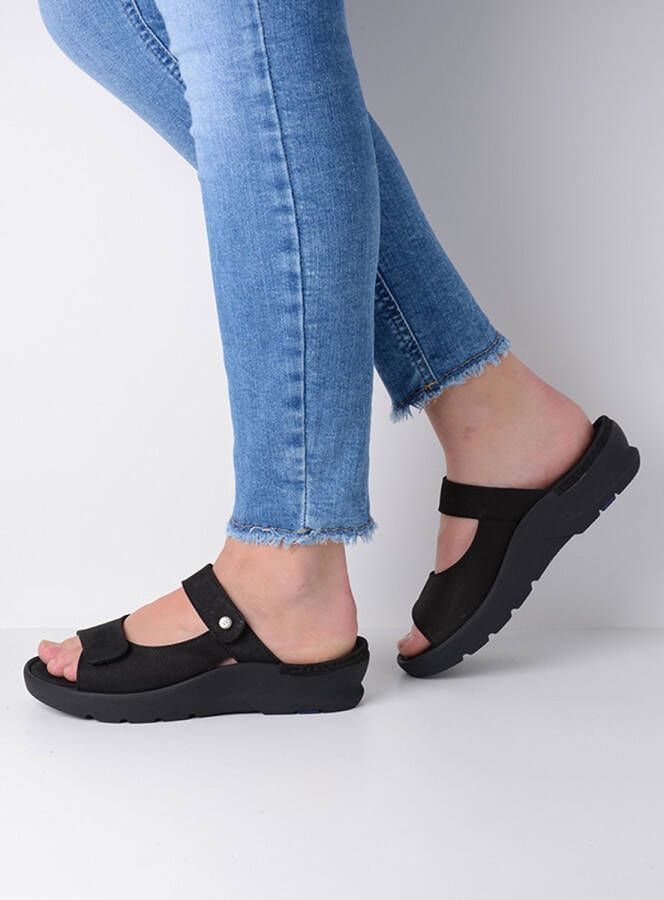 Wolky Slippers 01301 Nepeta 30000 zwart leer - Foto 7