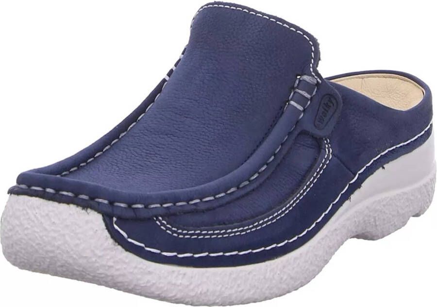 Wolky Dames Slippers 0620211-820 Roll Slide Antique Jeansblauw - Foto 12