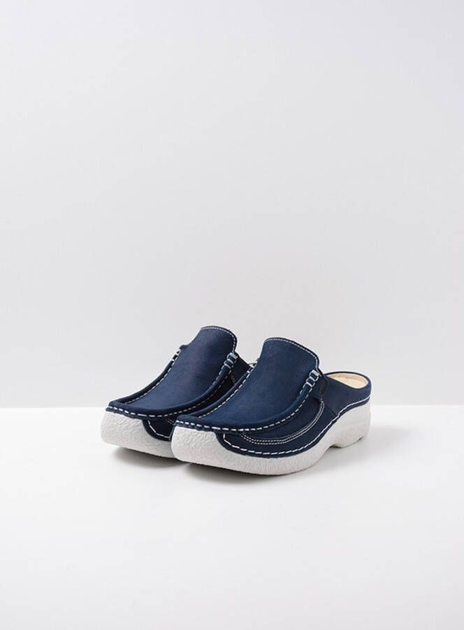 Wolky Dames Slippers 0620211-820 Roll Slide Antique Jeansblauw - Foto 9