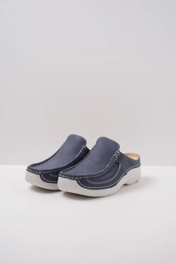 Wolky Dames Slippers 0620211-820 Roll Slide Antique Jeansblauw - Foto 11