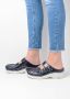 Wolky Comfortschoenen Roll Slipper blauw crocolook lakleer - Thumbnail 2