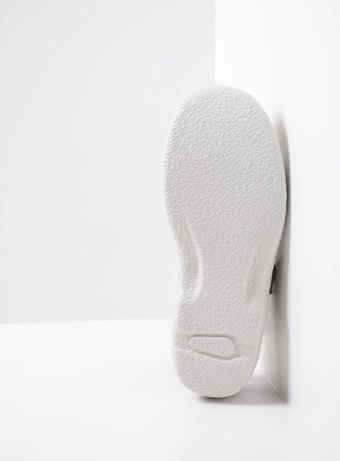 Wolky Slippers Roll Slipper taupe letter nubuck